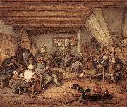 OSTADE, Adriaen Jansz. van Feasting Peasants in a Tavern ag Sweden oil painting artist